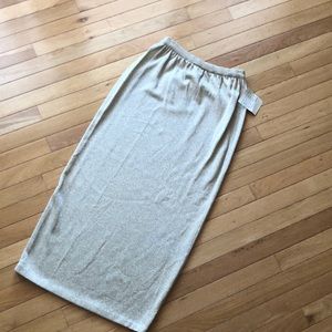 Christine Thompson Vintage Skirt Size Medium Metallic Gold